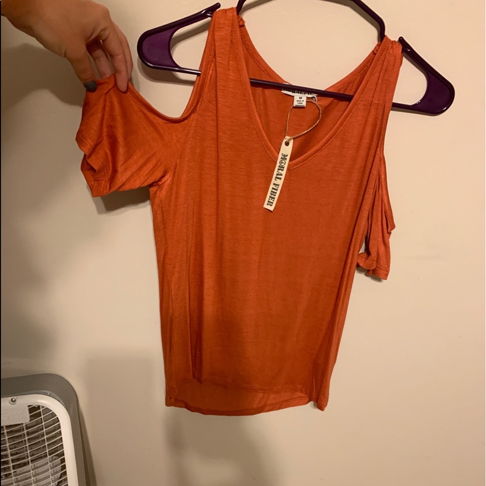 Off the shoulder tank
